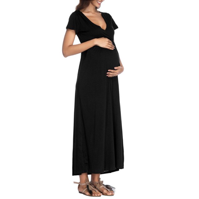 Dlouhé těhotenské šaty