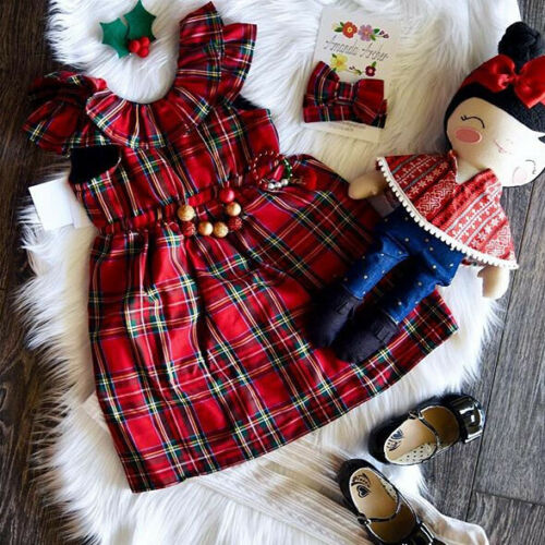 Vánoční dívčí šaty