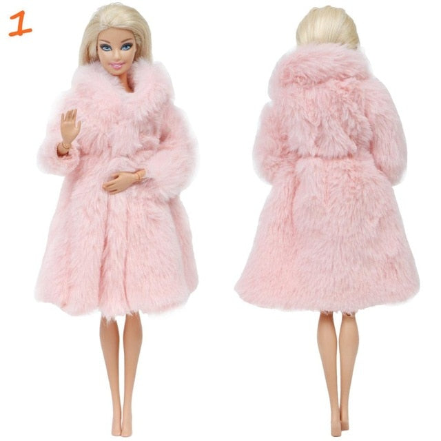 Měkký kožich pro Barbie