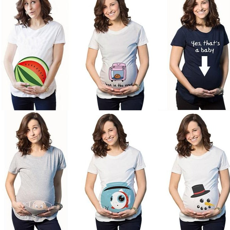 Vtipné těhotenské tričko