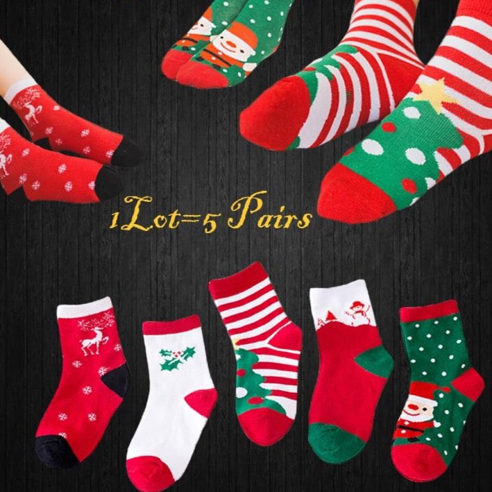 Ponožky s motivy Vánoc