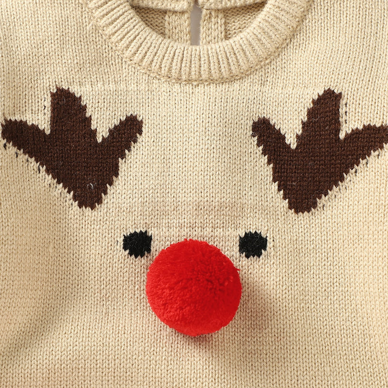 Vánoční pletený overal