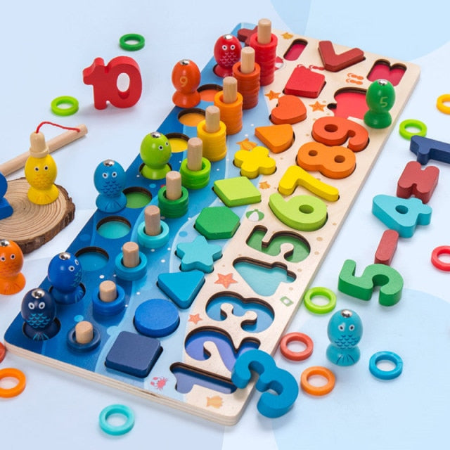 Montessori dřevěná vzdělávací hračka
