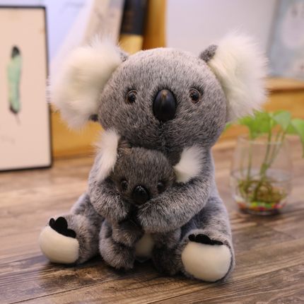 Plyšová koala s mláďátkem