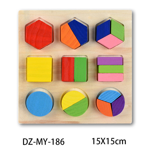 Geometrické puzzle pro nejmenší